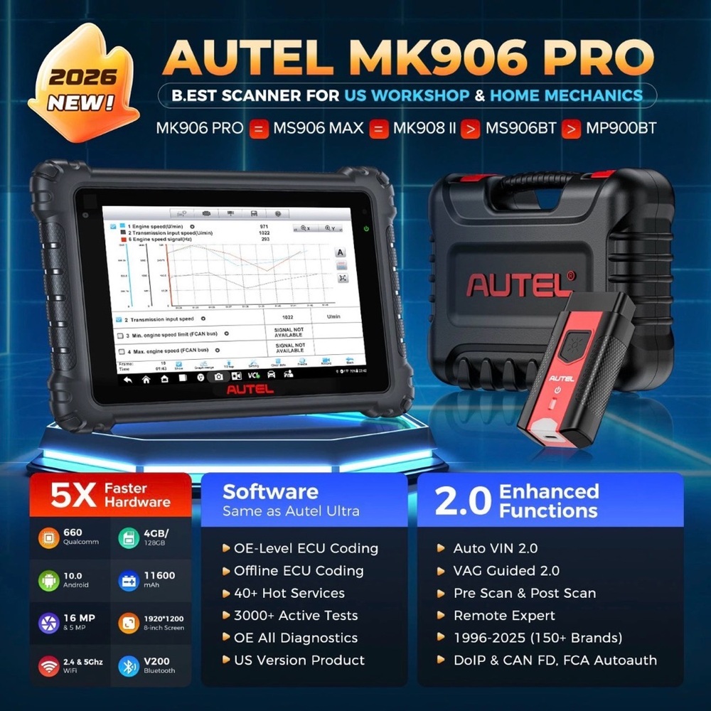 Autel MaxiCom MK906 Pro Coding Full System Diagnostic Scanner Tool - Picture 15 of 15